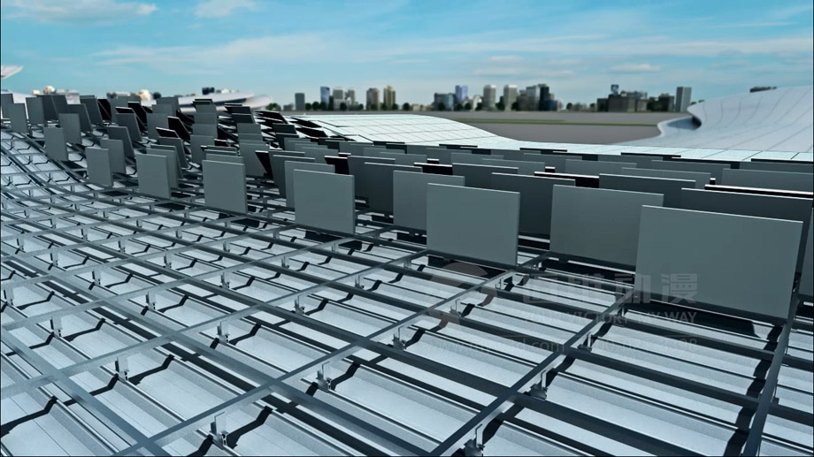 幕墻吊頂板產(chǎn)品演示三維動畫 幕墻吊頂板產(chǎn)品演示三維動畫