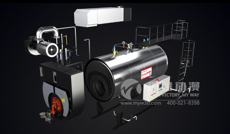超低氮冷凝蒸汽鍋爐三維宣傳動畫 超低氮冷凝蒸汽鍋爐三維宣傳動畫