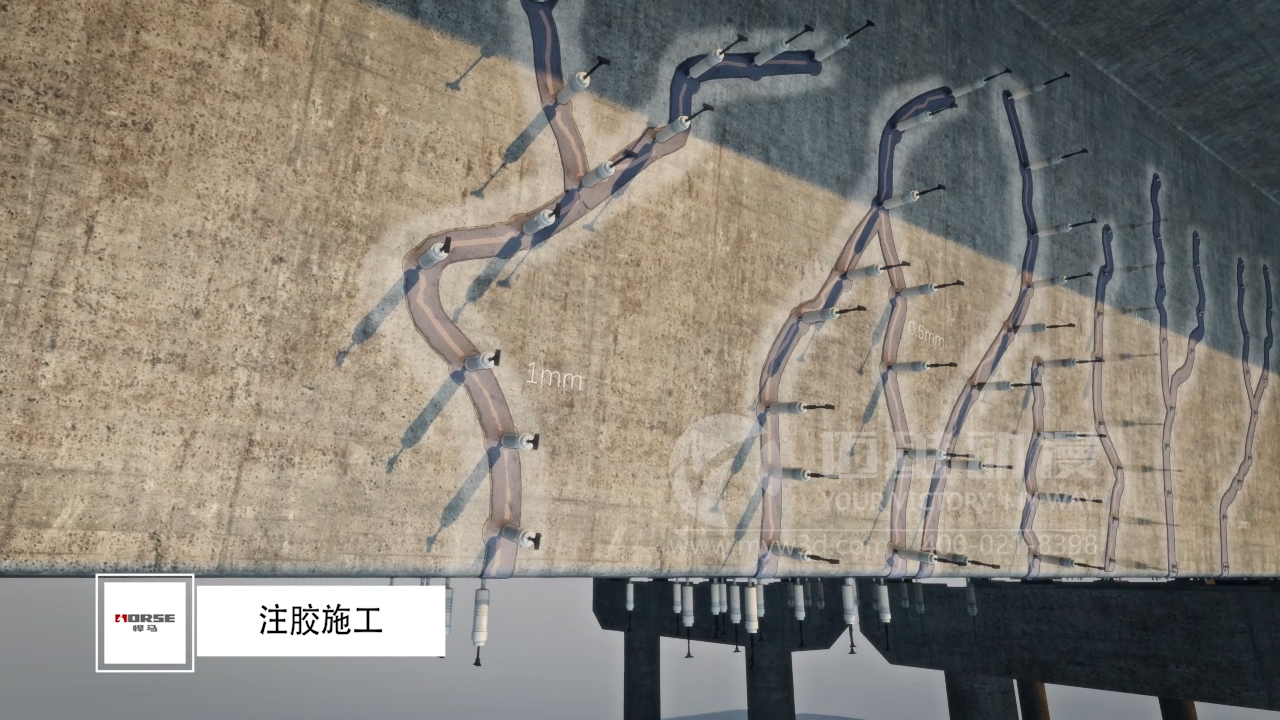 悍馬灌縫膠施工工藝流程三維動(dòng)畫 悍馬灌縫膠施工工藝流程三維動(dòng)畫