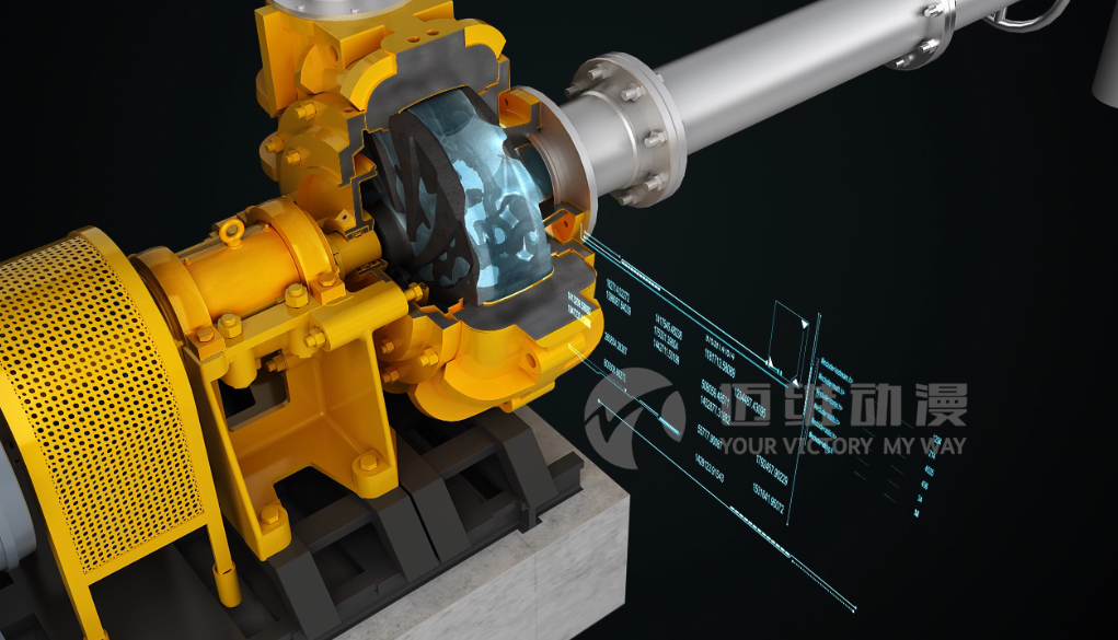 陶瓷泵產(chǎn)品演示三維動(dòng)畫 陶瓷泵產(chǎn)品演示三維動(dòng)畫