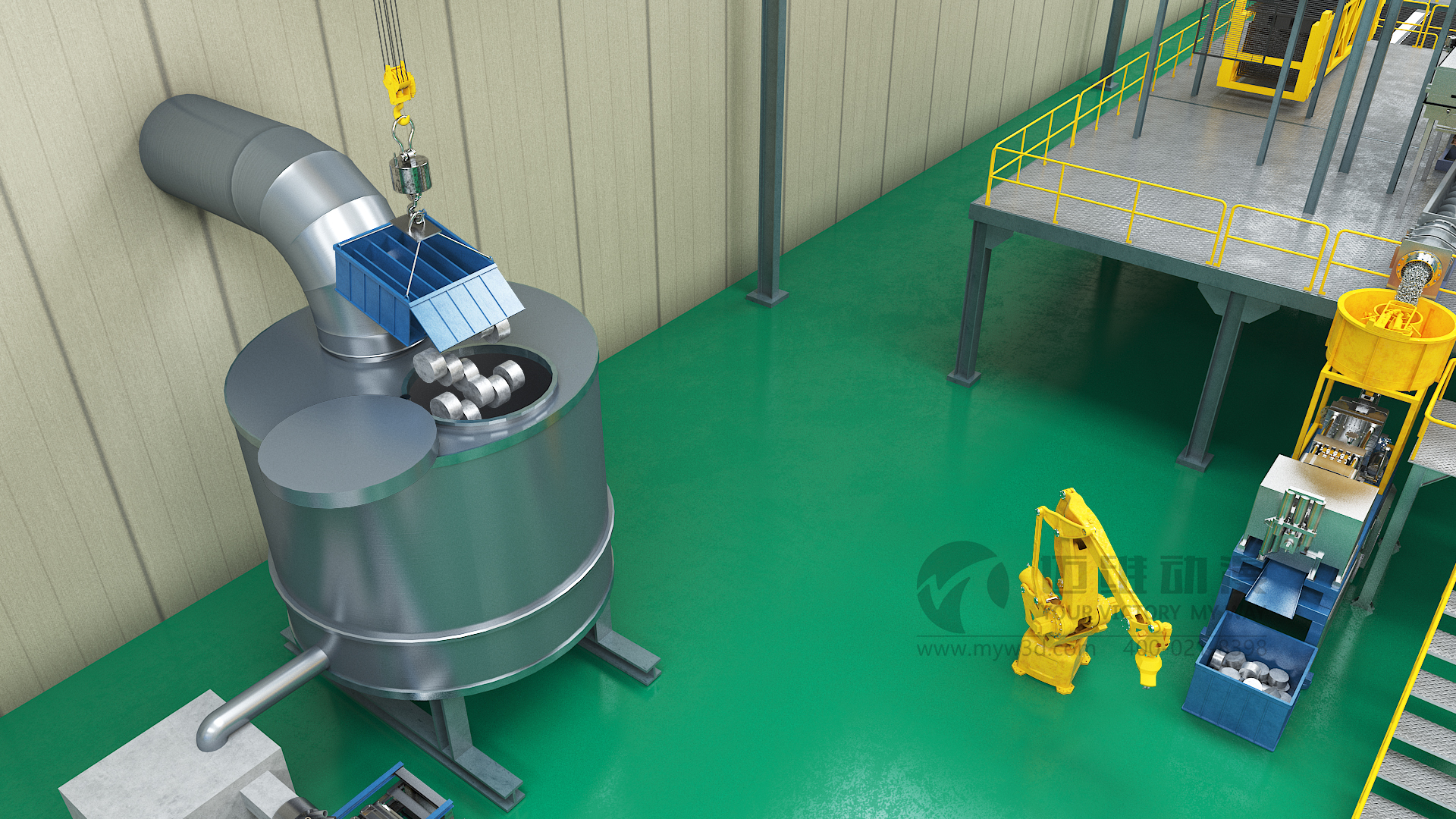 邁維告訴你！鉛酸電池回收工藝三維動(dòng)畫制作(圖2)