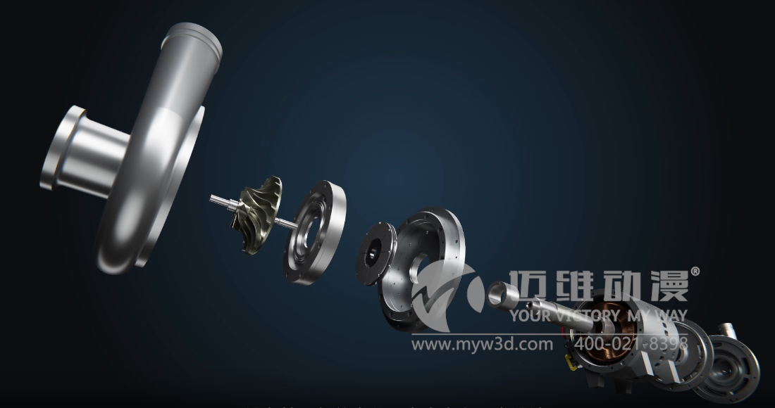 空氣懸浮高速離心鼓風(fēng)機三維動畫展示(圖4) 空氣懸浮高速離心鼓風(fēng)機三維動畫展示(圖4)