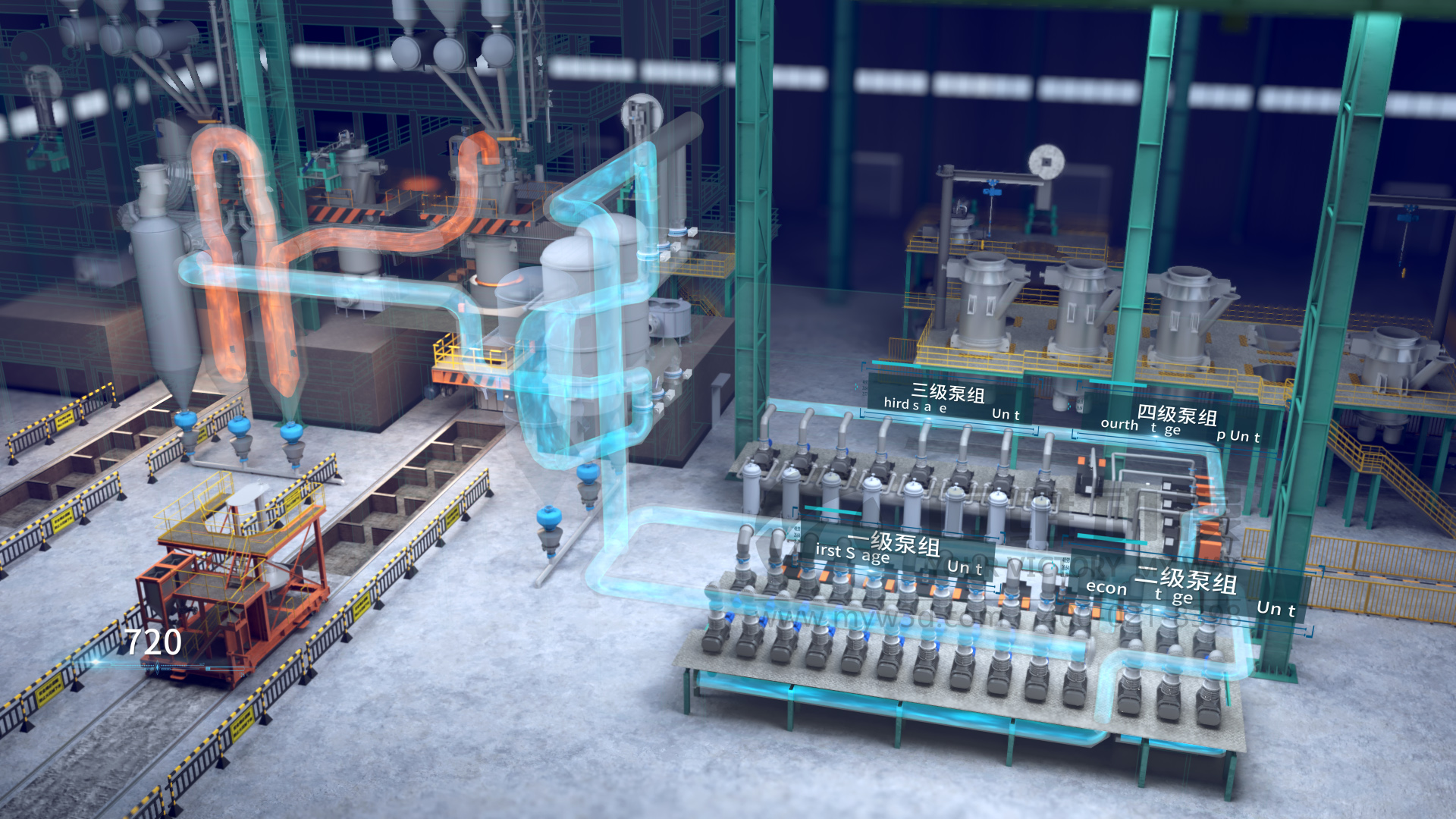 熔煉工藝流程三維動畫展示(圖2) 熔煉工藝流程三維動畫展示(圖2)