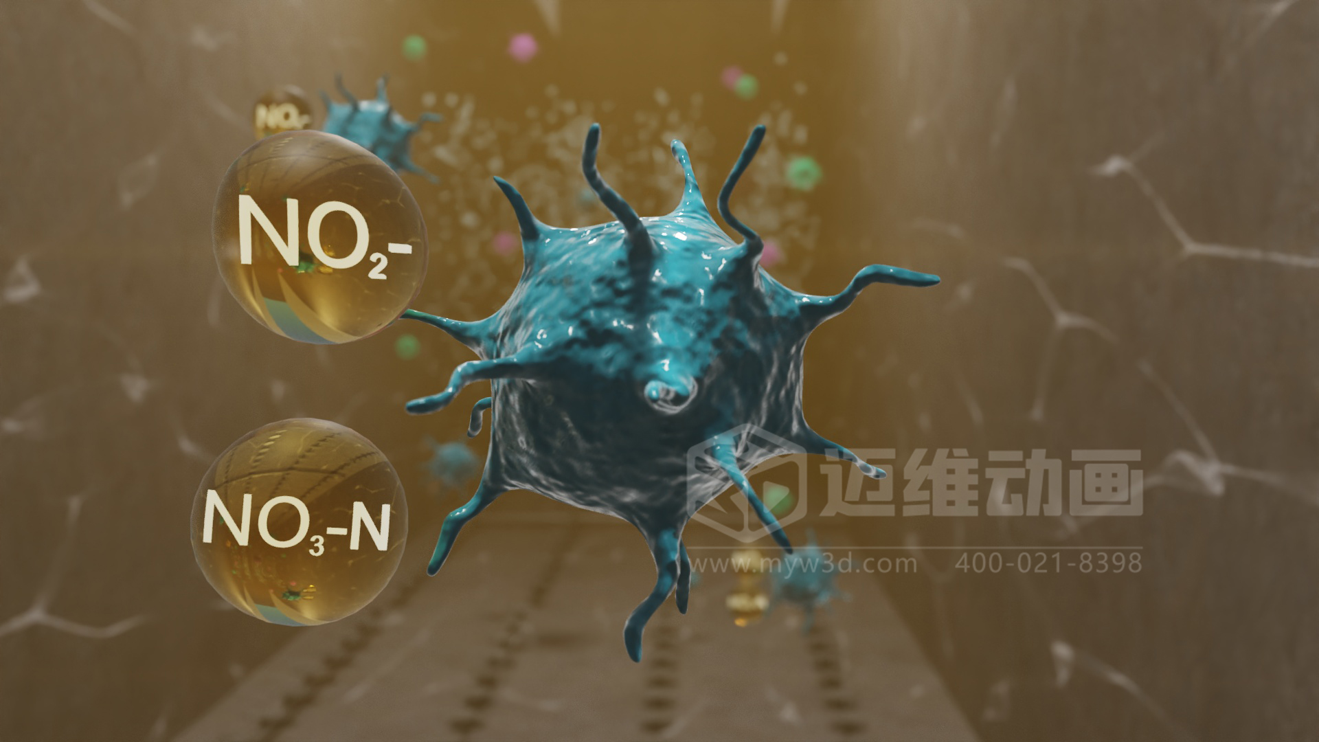 工業(yè)三維動(dòng)畫(huà)制作,企業(yè)展示市政污水處理技術(shù)的得力宣傳展示工具！(圖3)