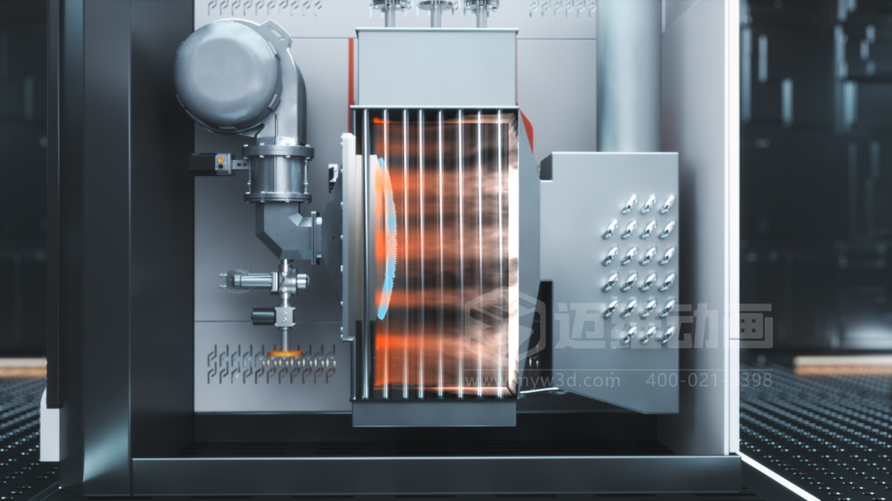 工業(yè)三維動(dòng)畫：開啟鍋爐系統(tǒng)原理理解的新視角！(圖1)