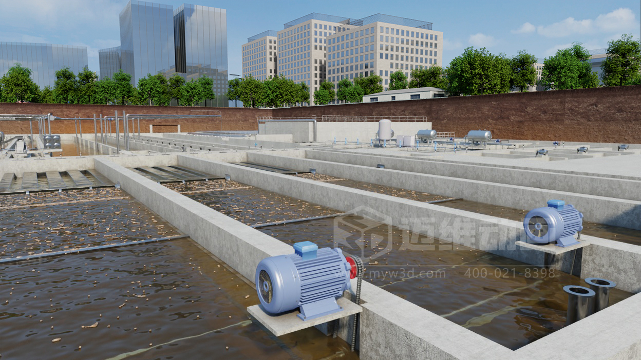 必看！3D動(dòng)畫(huà)揭秘“光伏 + 水務(wù)”污水廠節(jié)能原理(圖1)