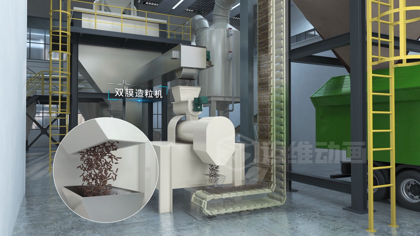 客戶總說 "太專業(yè)聽不懂"？三維動畫讓淤泥干化技術(shù)秒變 "可視化爆款"！(圖3)