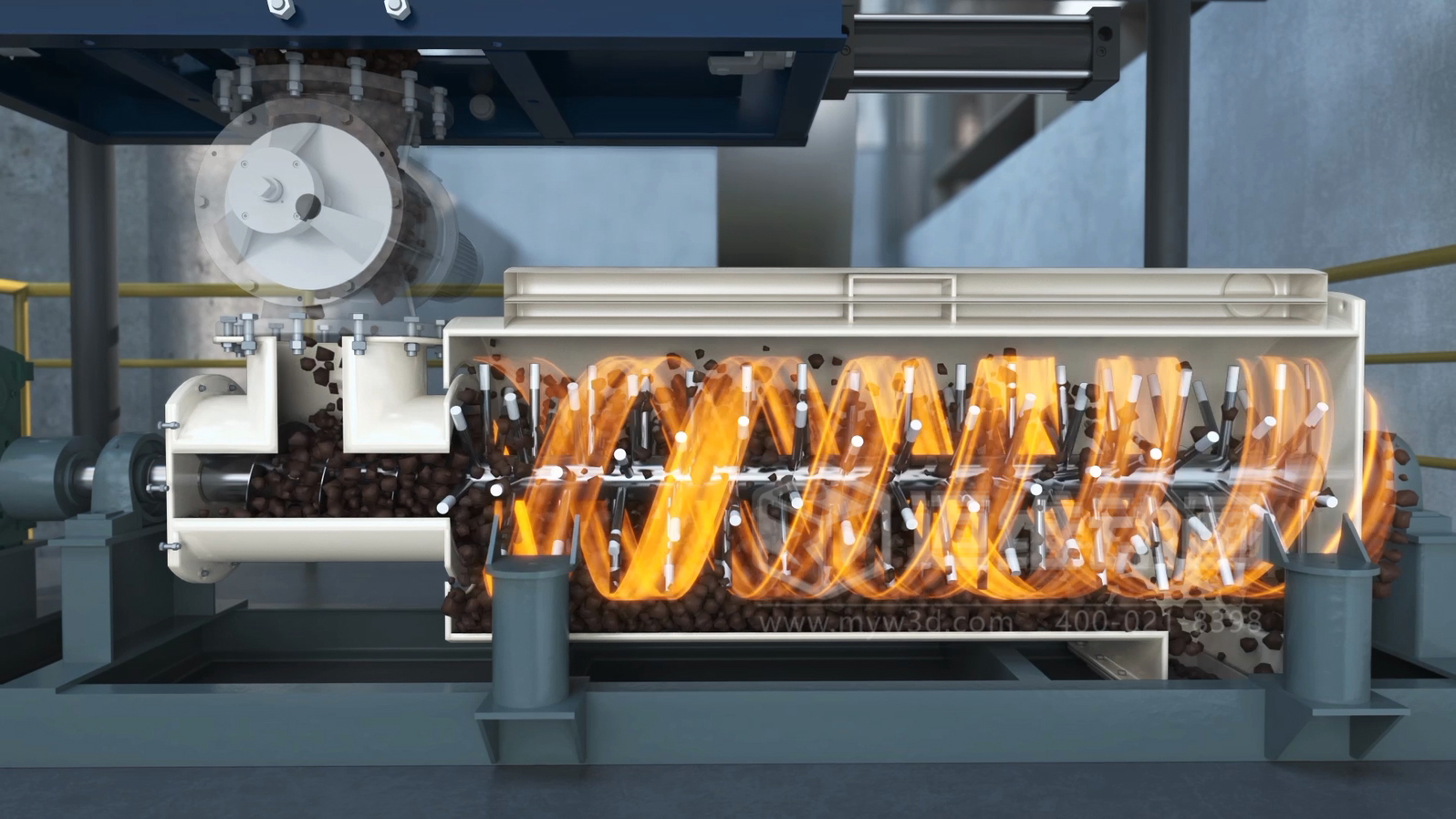 客戶總說 "太專業(yè)聽不懂"？三維動畫讓淤泥干化技術(shù)秒變 "可視化爆款"！(圖1)