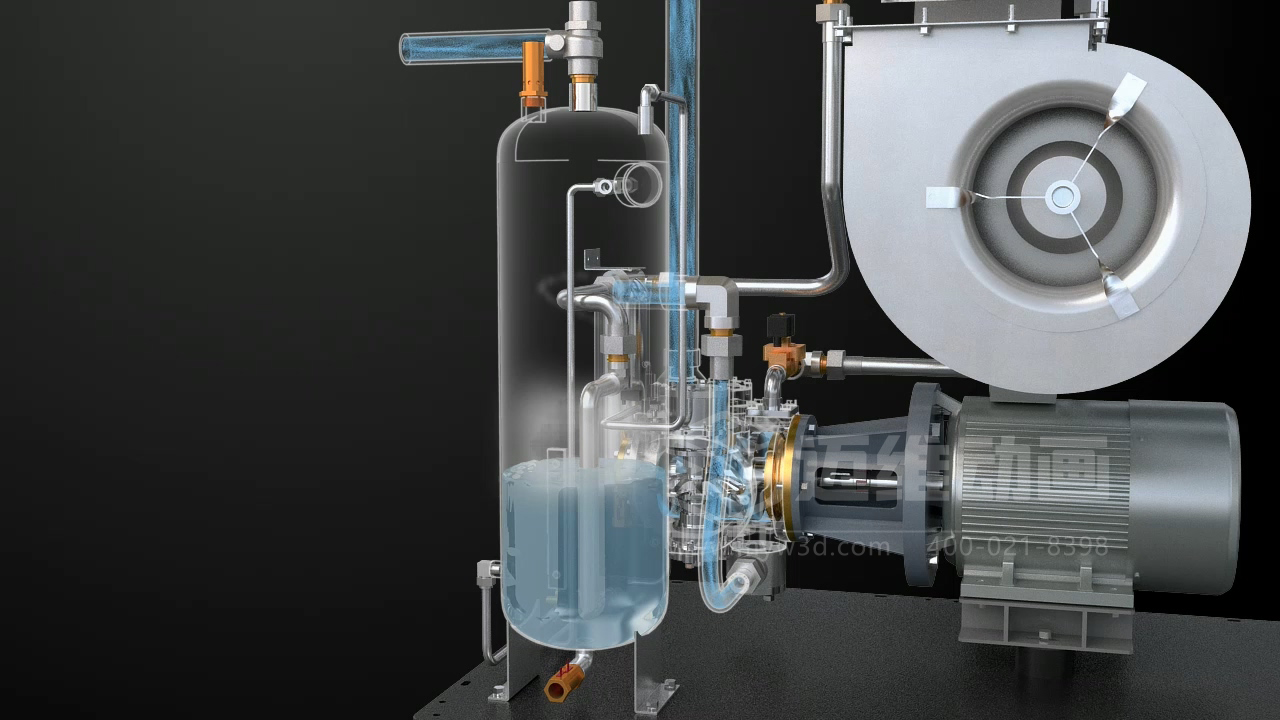 看案例說話：某頭部空壓機(jī)品牌用三維動畫，拿下千萬訂單的秘密！(圖7)