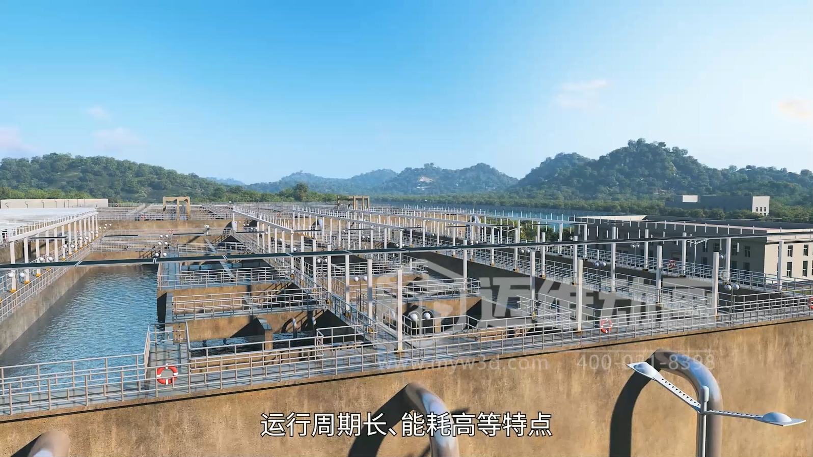 污水廠+光伏綜合能源應用解決方案三維動畫展示(圖1)