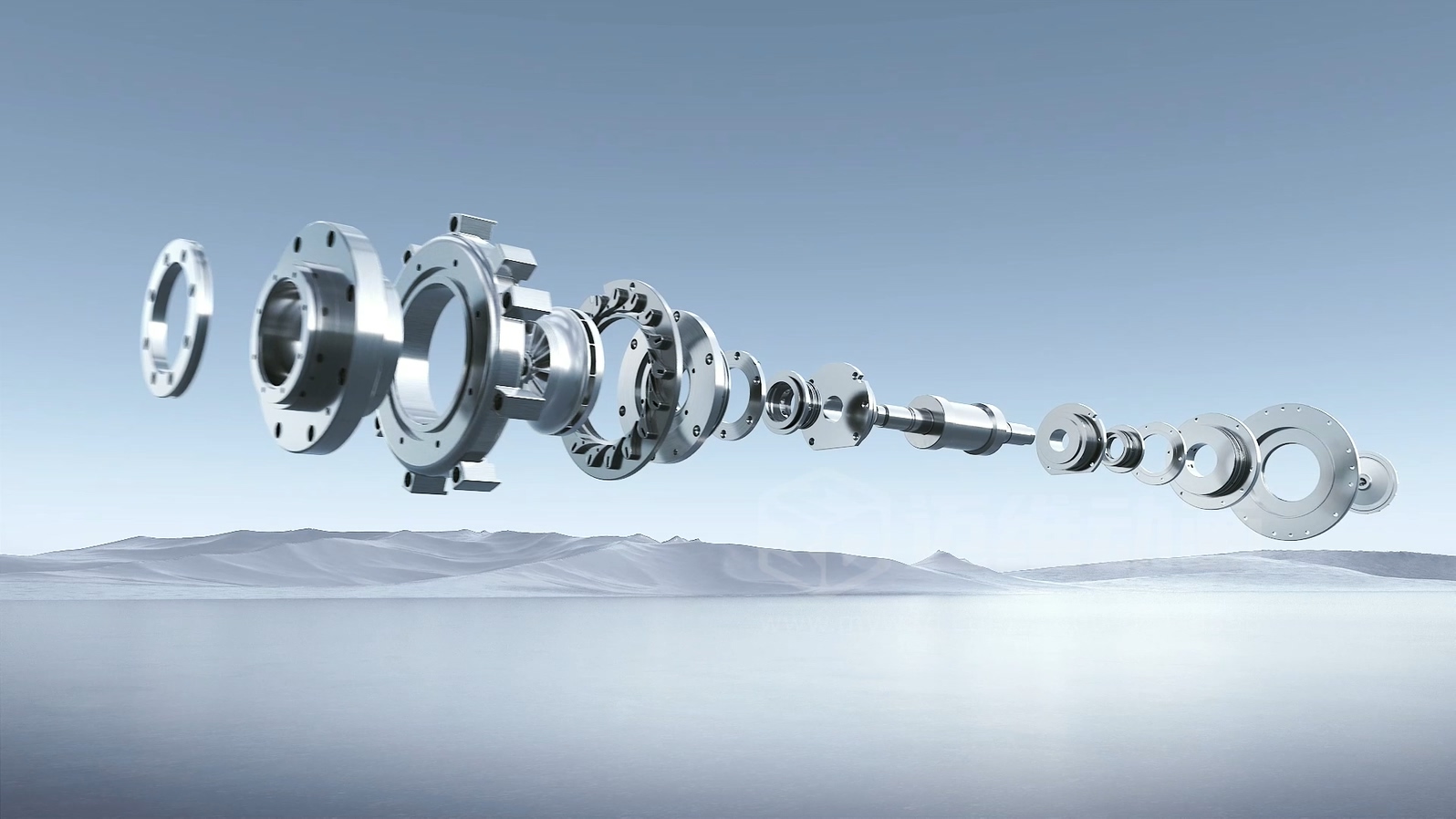 鋼鐵齒輪的能量密碼：3D 動(dòng)畫(huà)解鎖透平膨脹機(jī)工作原理的視覺(jué)密鑰！(圖1)