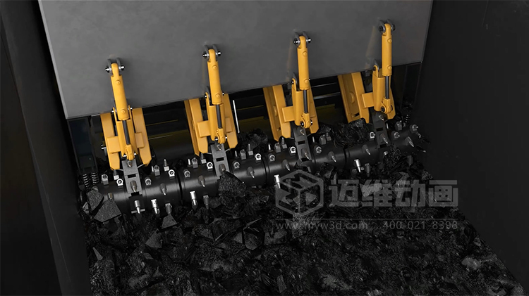 工業(yè)三維動(dòng)畫賦能：火車箱粘凍煤清車機(jī)器人自動(dòng)化清掃工藝可視化方案(圖2)