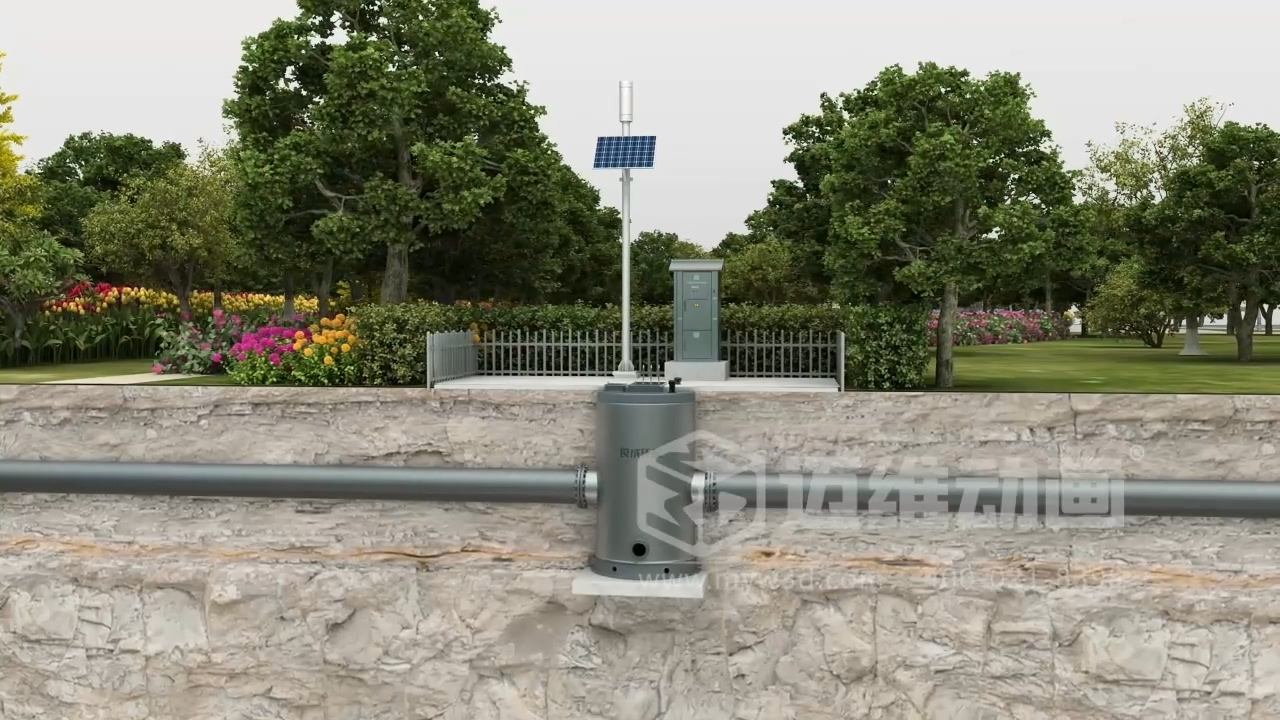 環(huán)保項(xiàng)目競標(biāo)突圍關(guān)鍵：三維動(dòng)畫直觀解析一體化智能截污井 “截污、分流、監(jiān)測” 全流程原理(圖1)