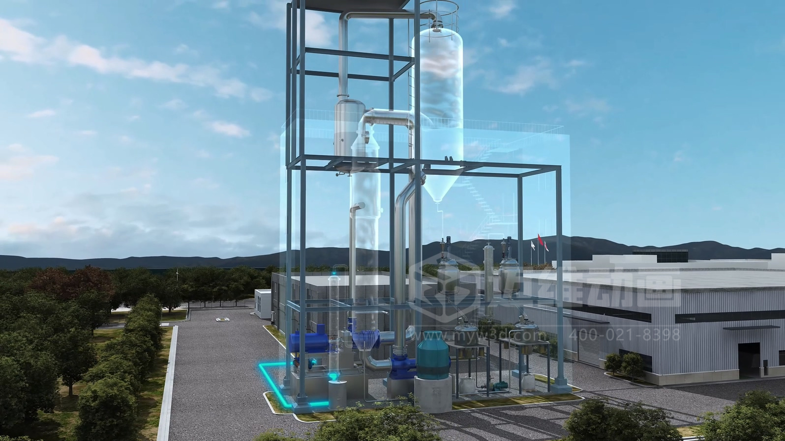 飛灰水洗資源化處理工藝三維動(dòng)畫(圖9) 飛灰水洗資源化處理工藝三維動(dòng)畫(圖9)