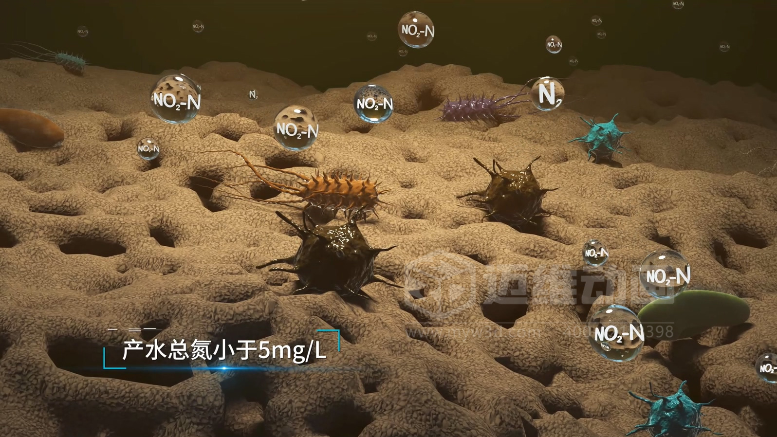 市政污水處理工藝三維動(dòng)畫(圖5)