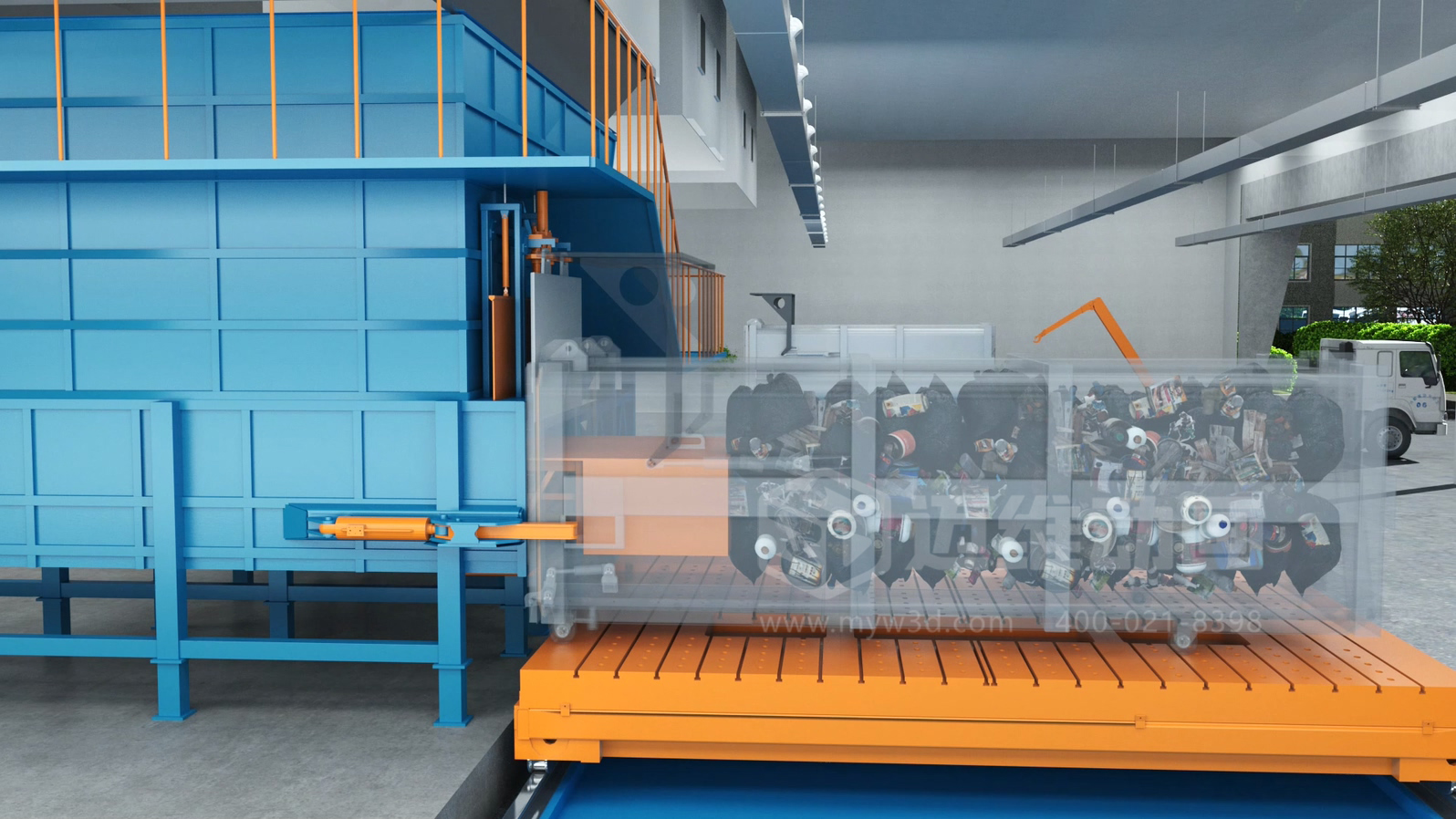 環(huán)衛(wèi)一體化處理工藝三維動(dòng)畫(huà)(圖3)