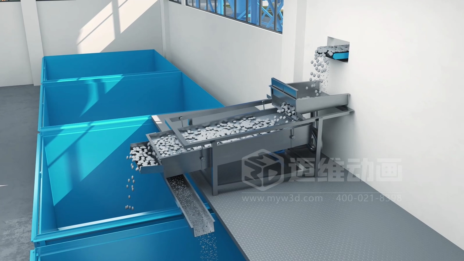 生活垃圾焚燒飛灰熔鹽熔融資源化工藝技術(shù)三維動畫(圖4) 生活垃圾焚燒飛灰熔鹽熔融資源化工藝技術(shù)三維動畫(圖4)